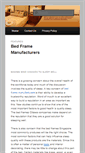 Mobile Screenshot of bedframemanufacturers.com