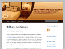 Tablet Screenshot of bedframemanufacturers.com